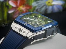 Hublot Spirit of Big Bang 42 Titanium Blue Ceramic 642.NL.7170.RX Complete 8