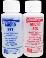 Microscale Micro Set/Micro Sol Decal Setting Solution Set MI-1/MI-2 - US