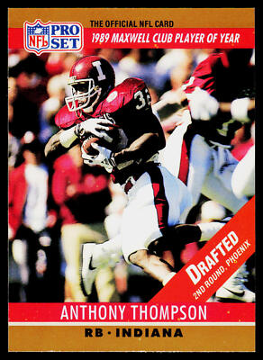 Anthony Thompson, 1990 Pro Set, #22, Phoenix Cardinals, RC