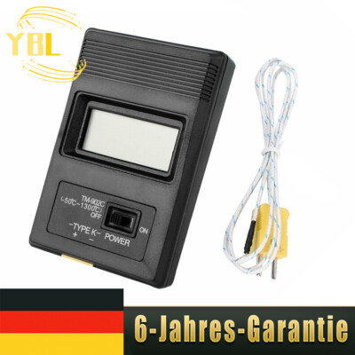 TM-902C Digital LCD Temperaturmessgerät K Typ Thermometer mit Pyrometer Fühler