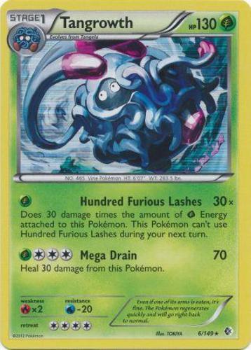 Near Mint - 2 x Pokemon Tangrowth - 6/149 - Holo Rare BW - Boundaries Crossed