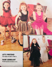 McCall's CHILD'S LET'S PRETEND COSTUMES Sew Patterns 7848 UNCUT VTG Sz Sm 3 4