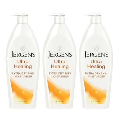 Jergens Ultra Healing Moisturizer Pack of 3 for Extra Dry Skin 21 Fl Oz