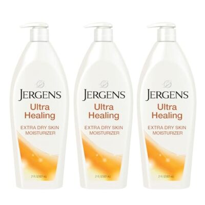 Jergens Ultra Healing Moisturizer Pack of 3 for Extra Dry Skin 21 Fl Oz