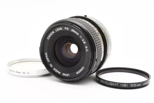 Exc +5 Canon FD 28mm F/2.8 S.C. MF Wide Angle Lens FD Mount  from Japan 2403125