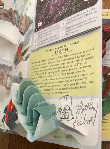 Matthew Reinhart SIGNED & Sketch Darth Vader Star Wars HC Pop-Up 30th Anniversar