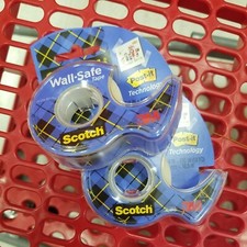 2 pack Scotch Wall-Safe Tape 18 yards each 36yds total .