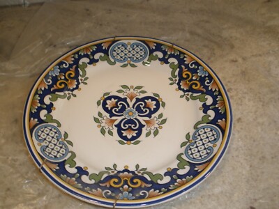 VINTAGE FLORAL DECORATIVE PLATE W? 10