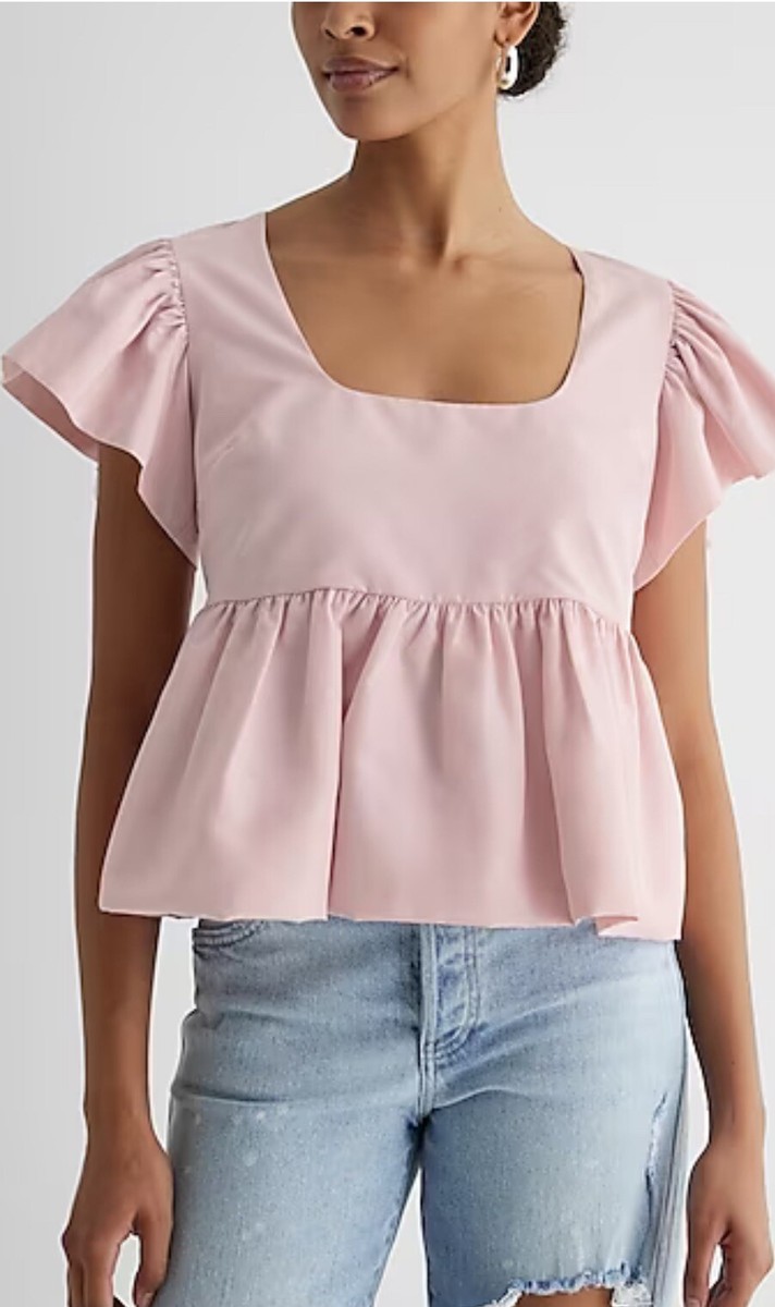 トップス baseball63 heart button peplum tops AmericanBlues-5_e64c7d52-1b74-