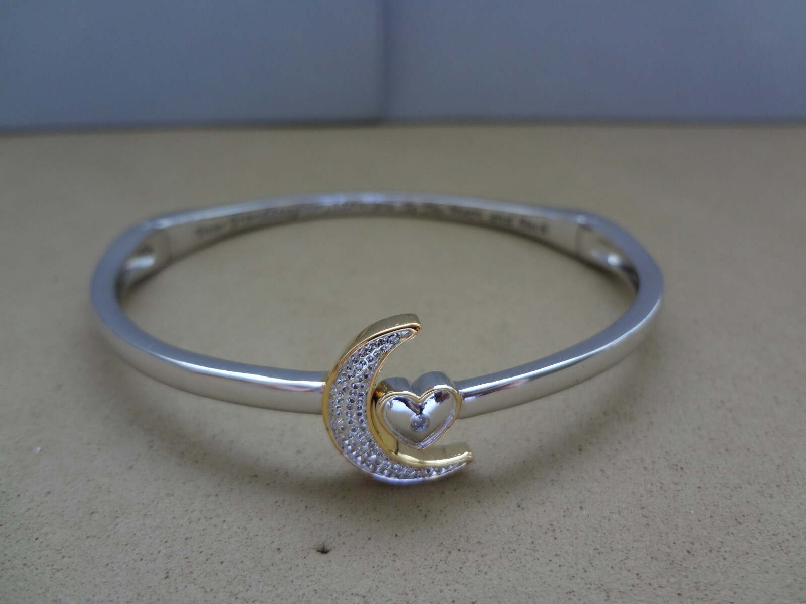 BRADFORD EXCHANGE MOON & STAR GRANDDAUGHTER BRACELET … Gem