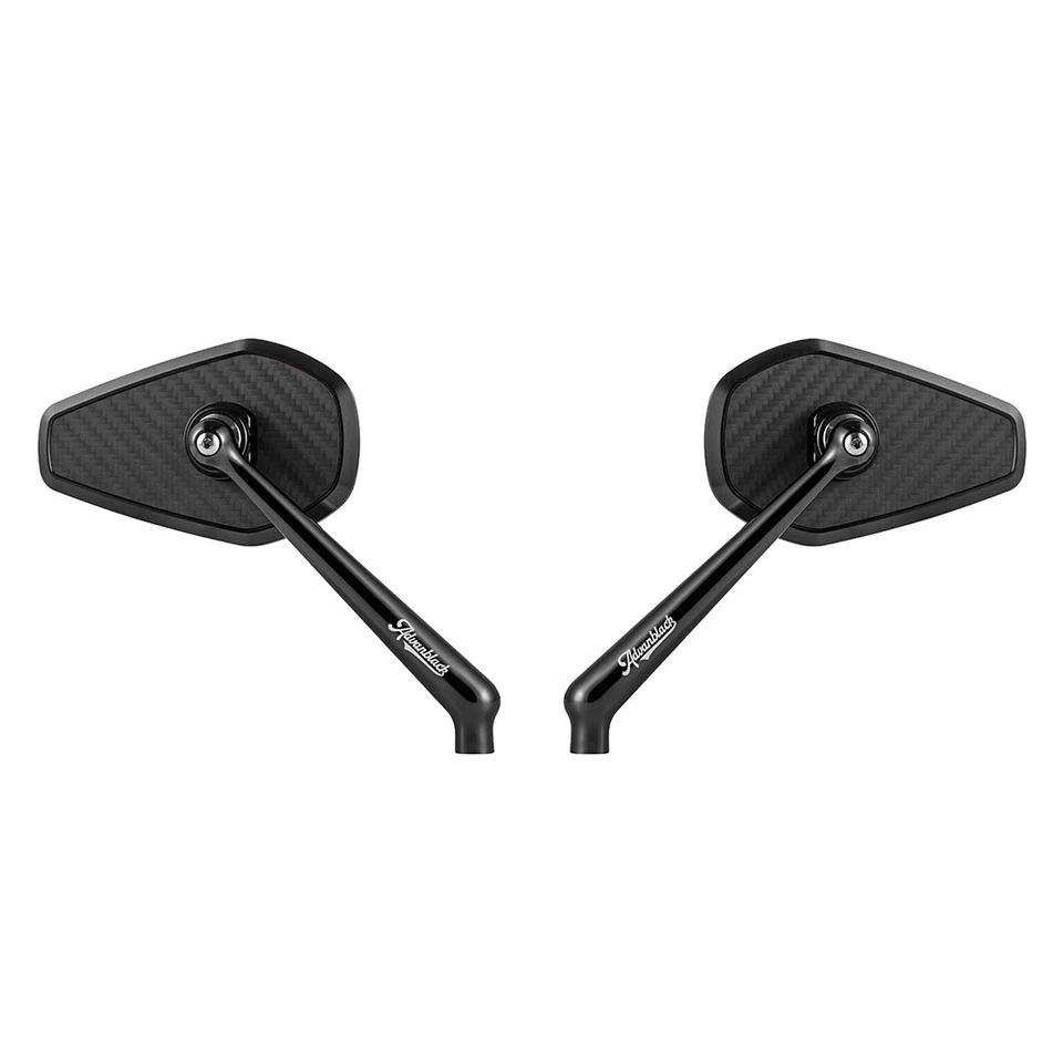 Espejos retrovisores Axion Performance Style negros para Harley Road Street Softail Foto 2 de 4