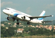 Postcard Airline YAMAL AIRLINES Airbus A320-232 VP-BHW CC7.