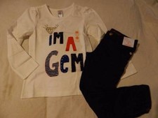 NWT 6 GYMBOREE MOD ABOUT ORANGE TOP  SKINNY JEANS