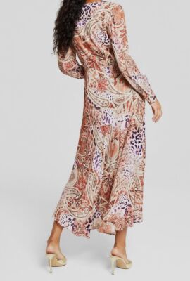guess dress beige LIZA long lace dress in beige colour brand GUESS Globalbrandsstore.com/en