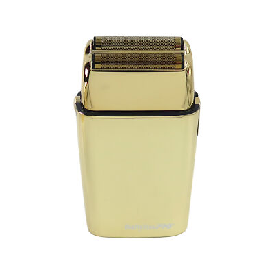 新品未使用 BaByliss Pro FOILFX02 Cordlessゴールド BaBylissPRO FOILFX02 Gold Cordless Metal Double-Foil Shaver