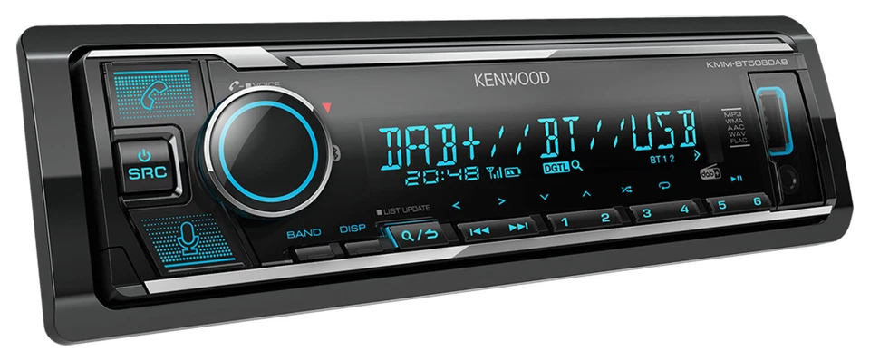 Kenwood KMM-BT508DAB MP3-Autoradio DAB Bluetooth USB iPod AUX-IN - Bild 2 von 3
