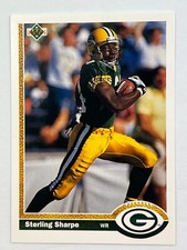 1991 Upper Deck Sterling Sharpe football card #136 Green Bay Packers HOF  C1