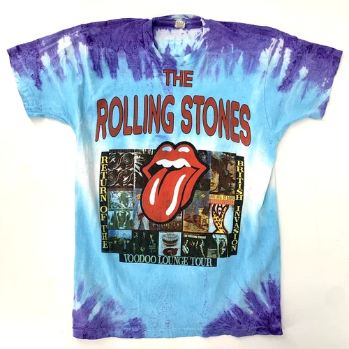 ROLLING STONES Voodoo Lounge World Tour Vintage T Shirt 1990s vintage concert t-shirt, vintage, size L, single stitch, B+ condition
