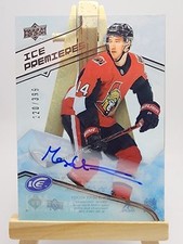 Max Veronneau 2019-20 Upper Deck Ice Premiere Auto #IPA-MV /399 Ottawa Senators