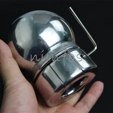 Stainless Steel Male Chastity Device Heavy Weight Scrotum Restraints Pendant