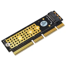 M.2 NGFF NVMe SSD to PCIE 3.0 X16/X8/X4 Adapter with heatsink for 1U/2U Serve...