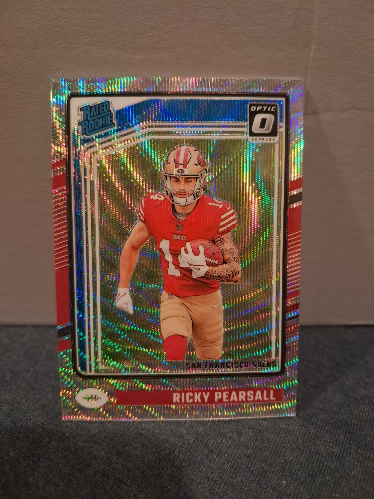 2024 Donruss Optic #284 Ricky Pearsall - Wave #/300 - ROOKIE RC - 49ers