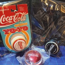 RARE COCA COLA RUSSELL MASTERS Black YO-YO And Professional White/ Red Used