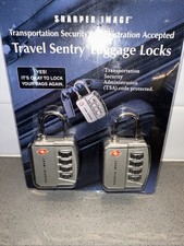 2- New Travel Sentry Luggage Combination Lock Sharper Image Product TSA Approved
