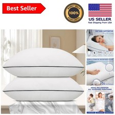 Hotel Collection Cooling Bed Pillows - 2 Pack Standard Size for Ultimate Comfort
