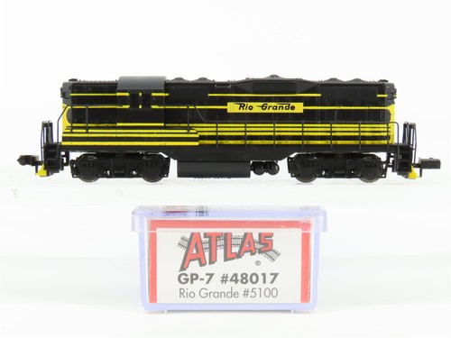 Locomotora diésel Atlas 48017 D&RGW Rio Grande EMD GP7 escala N #5100 | Zustand: Used