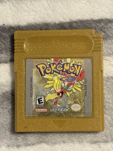 Pokémon Gold Version Game Boy Color AUTHENTIC WITH NEW BATTERY