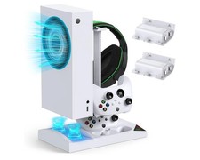 Charger Stand Cooling/Charging Dock Xbox Series S with 2 Rechargeable Batterys