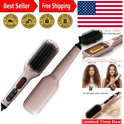 Pro Ceramic Ionic Hair Straightener Brush for Medium to Long DRY Hair | MCH F...