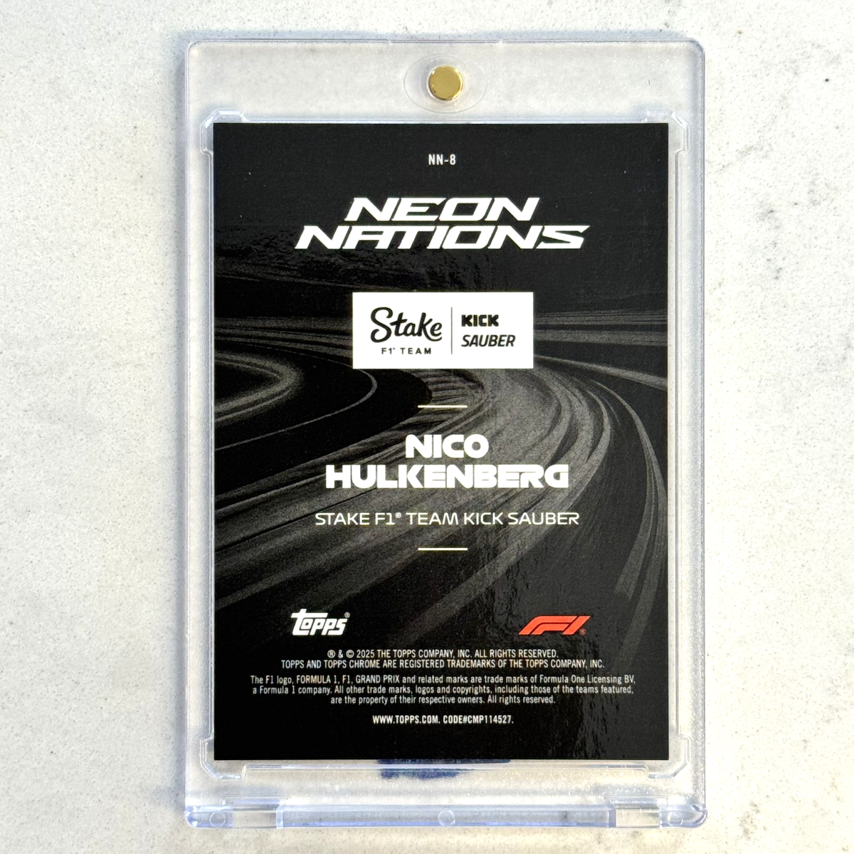 2025 Topps Chrome Formula 1 F1 NICO HULKENBERG Neon Nations Case 