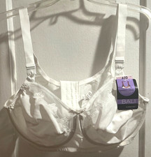 Bali Underwire Bra Flower Full Coverage Comfort Figure Floral U Back 0180 Sz 42D