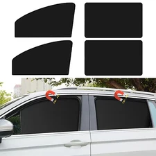 Car Side Window Sun Shades, Sunshades Privacy Curtains, 100% Block Light for