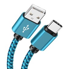 Braided USB to Type-C Fast Charging Data SYNC Charger Cable Cord 3/6/10FT Lot