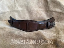M. Toulouse Leather Dressage Monoflap Girth with Spring Buckles - 24&rdquo;
