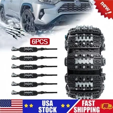 6Pcs Wheel Tire Snow Chains TPU For Car SUV Truck Anti-skid Emergency Universal