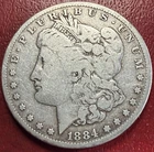 1884-S Morgan Silver Dollar. Free Shipping