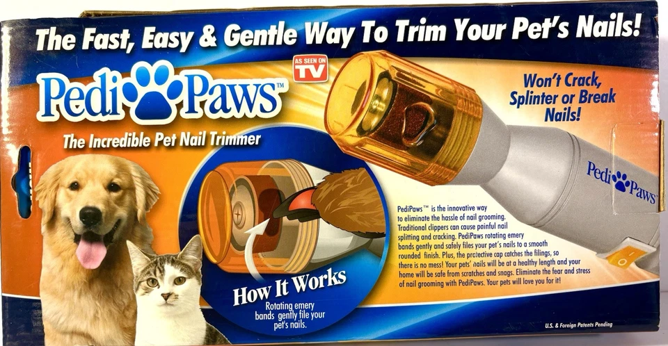 PEDIPAWS PET NAIL TRIMMER GRINDER GROOMING TOOL NEW BATTERIES +++ NAIL CLIPPER! - Image 3 of 4
