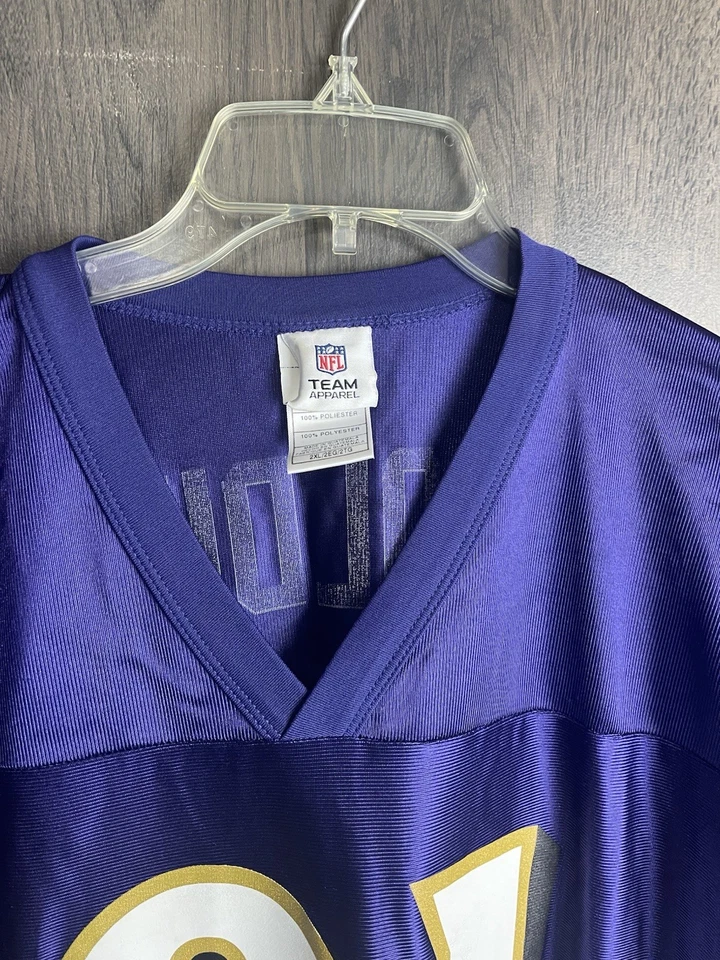 Camiseta Reebok NFL Baltimore Ravens Anquan Boldin #81 adulto 2XL púrpura Foto 3 de 4