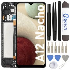 ECRAN LCD POUR SAMSUNG GALAXY A12 NACHO ASSEMBLE SUR CHASSIS SM-A127F