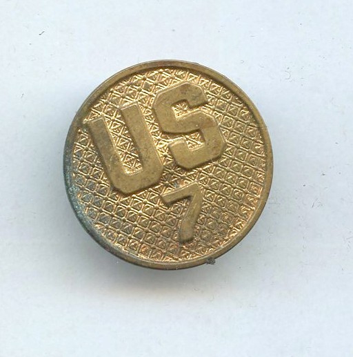 Pre WWII 1930's US/7 Collar Disc Lots-7th Regiment Company Bn. Type 2 Gilt MAKER