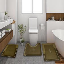 Modernized Magic Mat Bathroom, Bathroom Rugs Sets 3 Piece, Non-Slip, Absorben...