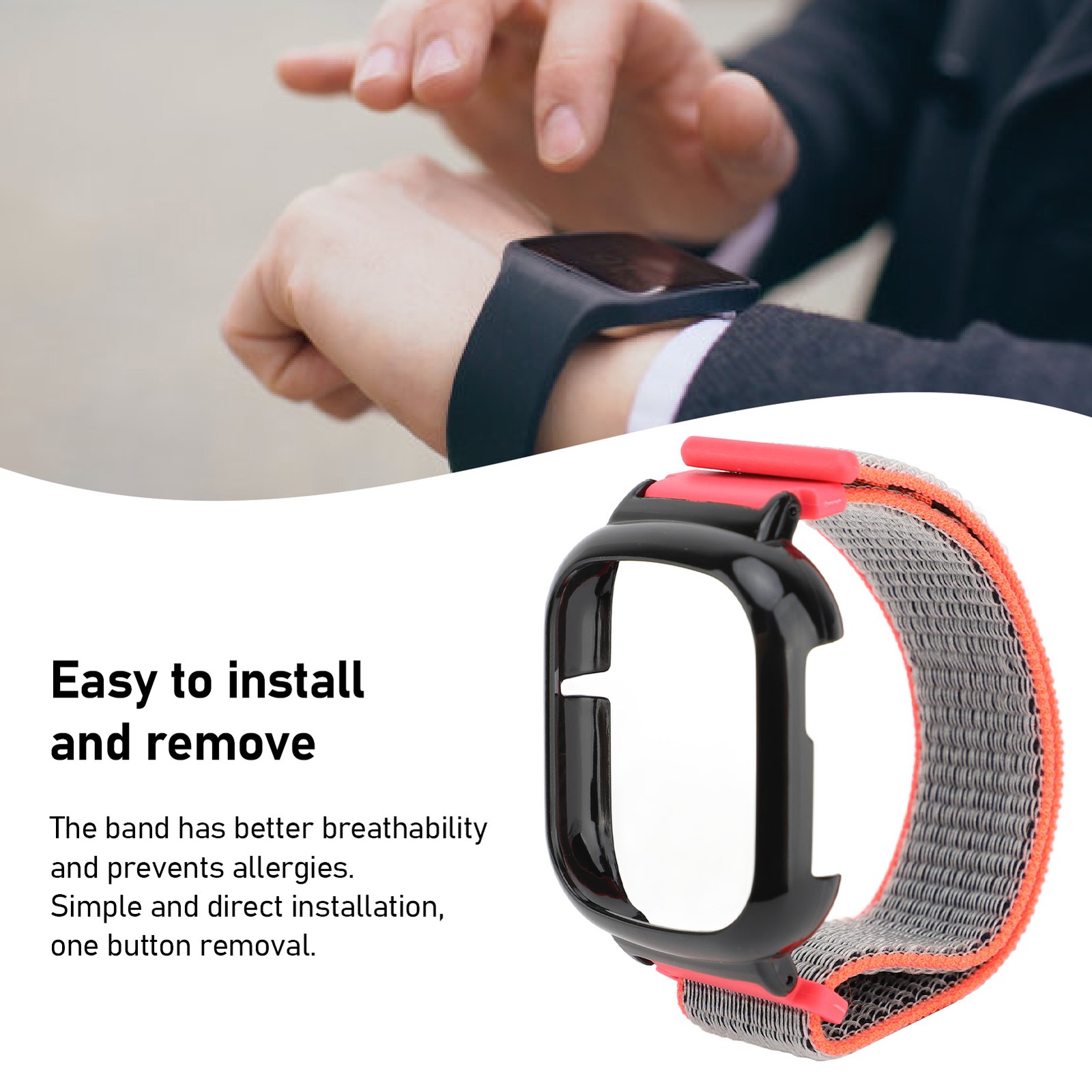 Watch Band Replacement Wristband Fastener Nylon Strap Watch St BAJ