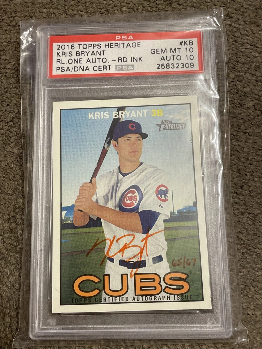 Kris Bryant 10 Graded Baseball Sports Trading Cards & Accessories