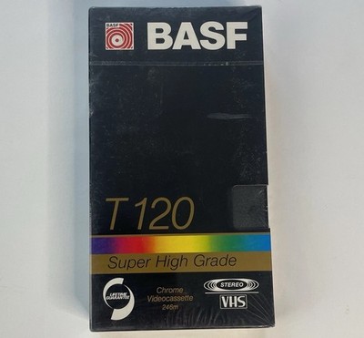 BASF T-120 Super High Grade VHS Chrome Video Cassette 246min