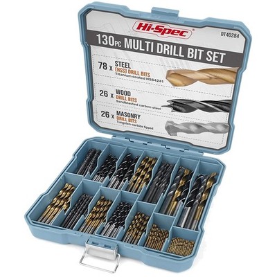 Complete Drill Bit Kit - Spiral Flute, Straight Shank