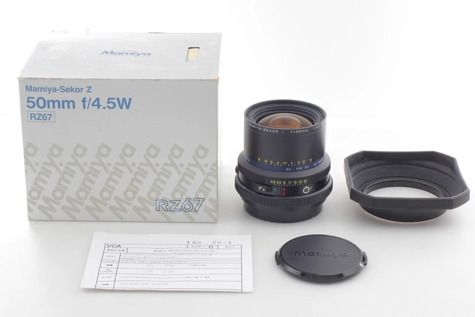 [Excelente COMO NUEVO en Caja con Capucha] Lente Mamiya Sekor Z 50 mm F4,5 W RZ67 Pro II de JAPÓN Foto 2 de 4